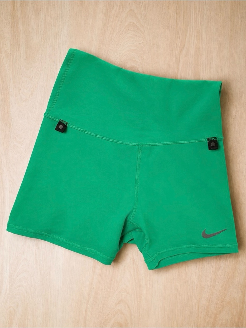 Nike Green High-Rise Athletic Bike Shorts